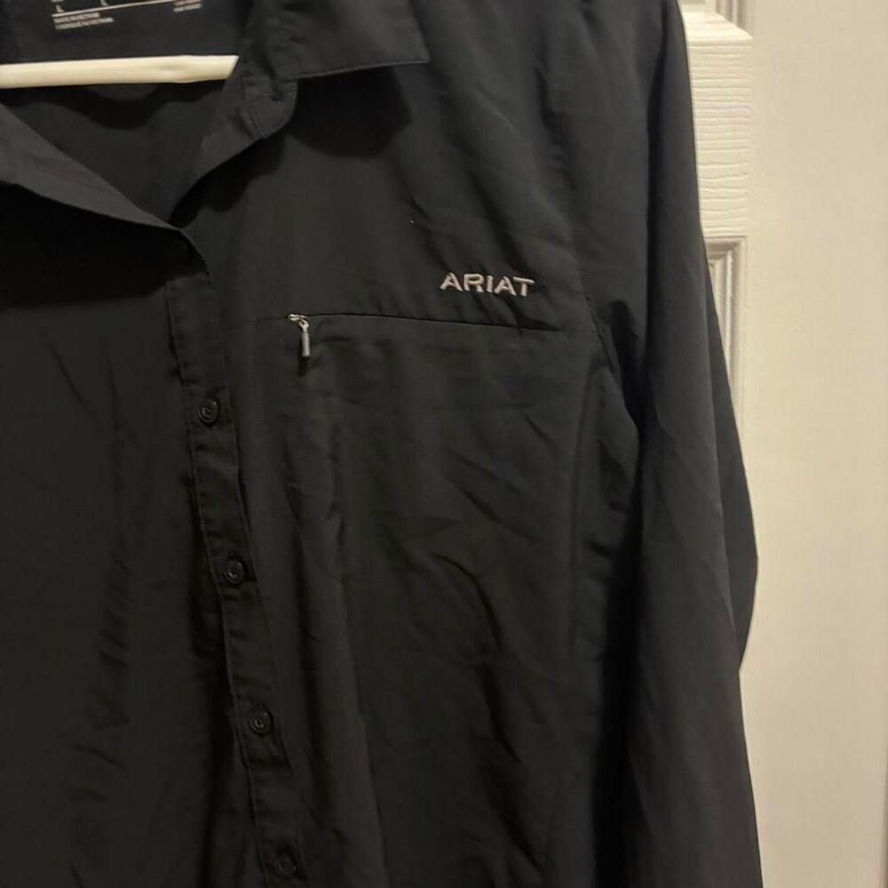 Ariat Women's Black and Navy Shirt